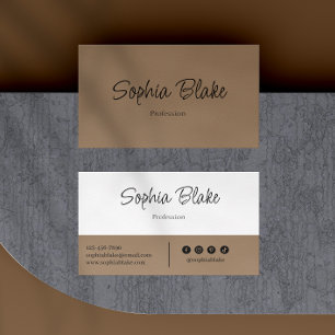 Minimalistisch Elegant Boho - Custom Professional Visitekaartje