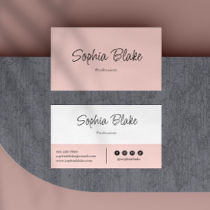 Minimalistisch Elegant Boho - Custom Professional Visitekaartje