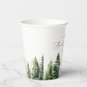 Minimalistisch elegant bos rustiek vrijgezellenfee papieren bekers (Rechts)
