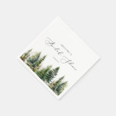 Minimalistisch elegant bos rustiek vrijgezellenfee servet (Hoek)