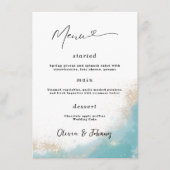 Minimalistisch Elegant Bruiloft Menu Poster Bruilo (Voorkant)