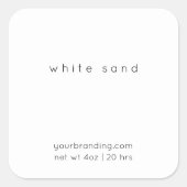Minimalistisch Elegant Candle Cosmetische Sticker (Voorkant)