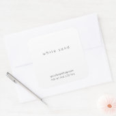 Minimalistisch Elegant Candle Cosmetische Sticker (Envelop)