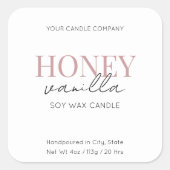 Minimalistisch Elegant Candle Cosmetische Sticker (Voorkant)