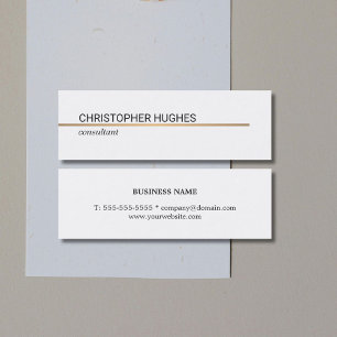 Minimalistisch Elegant Copper Line Attorney Mini Visitekaartje