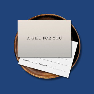 Minimalistisch Elegant Faux Silver White Beauty Sa Visitekaartje