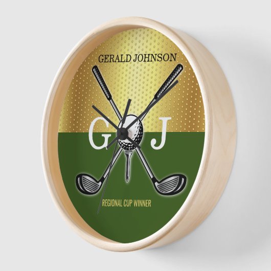 Minimalistisch Elegant Golf Monogram (Hoek)