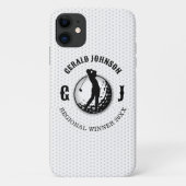 Minimalistisch elegant golfontwerp Case-Mate iPhone case (Achterkant)