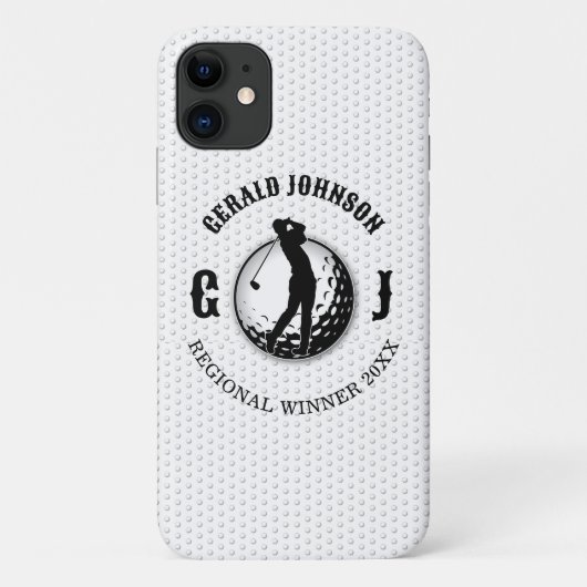 Minimalistisch elegant golfontwerp Case-Mate iPhone case (Achterkant)