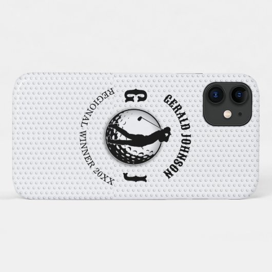 Minimalistisch elegant golfontwerp Case-Mate iPhone case (Achterkant (horizontaal))