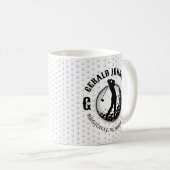 Minimalistisch elegant golfontwerp koffiemok (Voorkant rechts)