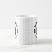 Minimalistisch elegant golfontwerp koffiemok (Center)