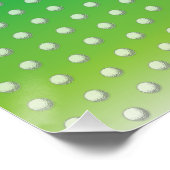 Minimalistisch elegant golfontwerp perfect poster (Hoek)