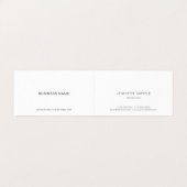 Minimalistisch Elegant Handgeschreven Script Eenvo Visitekaartjes (Binnenkant ongevouwen)