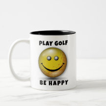 Minimalistisch Elegant Happy Golfer-ontwerp