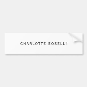 Minimalistisch elegant klassiek, eenvoudig bumpersticker
