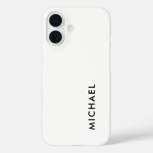 Minimalistisch elegant klassiek, eenvoudig iPhone 16 hoesje