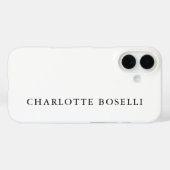 Minimalistisch elegant klassiek, eenvoudig Case-Mate iPhone case (Achterkant (horizontaal))