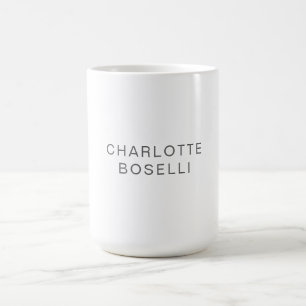 Minimalistisch elegant klassiek, eenvoudig koffiemok