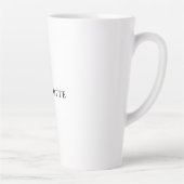 Minimalistisch elegant klassiek, eenvoudig latte mok (Rechts)