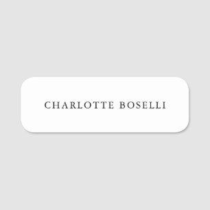 Minimalistisch elegant klassiek, eenvoudig naamplaatje
