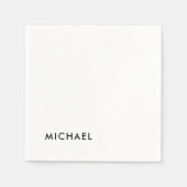 Minimalistisch elegant klassiek, eenvoudig servet (Voorkant)