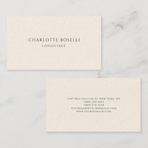 Minimalistisch elegant klassiek professioneel cum visitekaartje