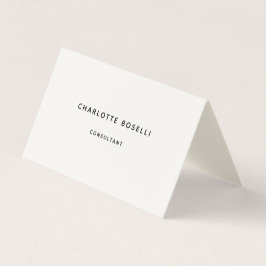 Minimalistisch elegant klassiek professioneel cum visitekaartjes