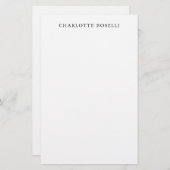 Minimalistisch Elegant Klassiek Professioneel Eenv Briefpapier (Voorkant / Achterkant)