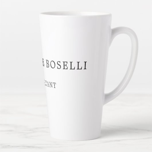 Minimalistisch elegant klassieker latte mok (Rechts)