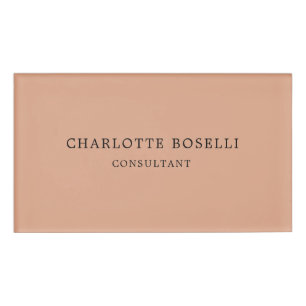 Minimalistisch elegant klassieker naambadge