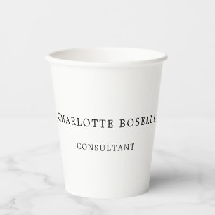 Minimalistisch elegant klassieker papieren bekers
