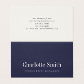 Minimalistisch elegant klassieker visitekaartjes (Buitenkant ongevouwen)