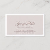 Minimalistisch Elegant Modern Script Calligraphy P Visitekaartje (Voorkant)