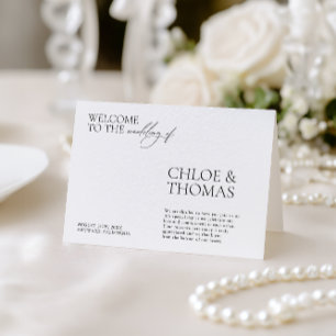 Minimalistisch Elegant Modern Wedding Ceremony Pro Programma