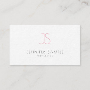 Minimalistisch Elegant Monogram Professionele Luxe Visitekaartje