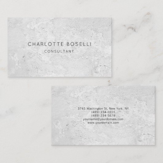 Minimalistisch elegant Professional Premium dik gr Visitekaartje (Voorkant / Achterkant)