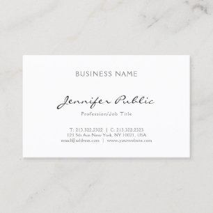 Minimalistisch elegant professioneel modern visitekaartje