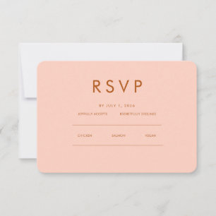 minimalistisch elegant RSVP- en QR-website RSVP Kaartje