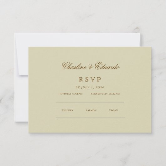 Minimalistisch Elegant | RSVP & QR Website (Voorkant)
