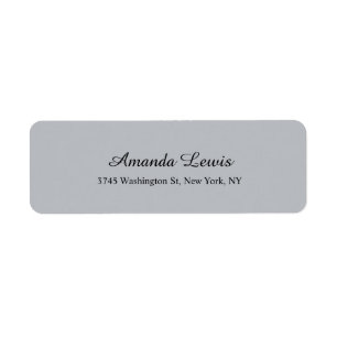 Minimalistisch Elegant Script Plain Legible Text Etiket