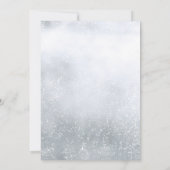 Minimalistisch elegant Script Silver Save the Date Kaart (Achterkant)