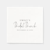 Minimalistisch Elegant Script Vrijgezellenfeest Br Servet (Voorkant)
