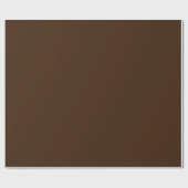 Minimalistisch Elegant Solid Brunette Brown Plain Cadeaupapier (Vlak)