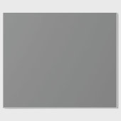 Minimalistisch elegant Solid Gray Plain Cadeaupapier (Vlak)