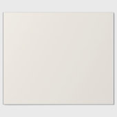 Minimalistisch elegant Solid Pastel White Cadeaupapier (Vlak)