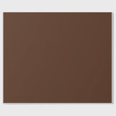 Minimalistisch elegant Solid Pecan Brown Plain Cadeaupapier (Vlak)