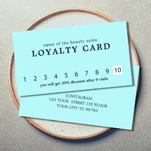 Minimalistisch Elegant Turquoise Beauty Loyalty