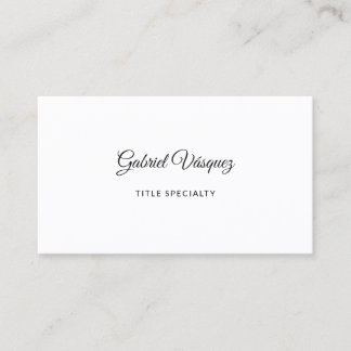 Minimalistisch Elegant Vibe Visitekaartje