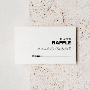 Minimalistisch elegant vormend tapellakaartje informatiekaartje